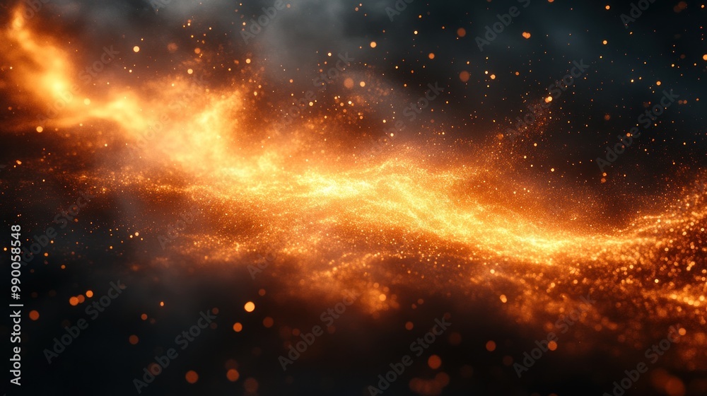 Abstract Fire and Smoke Background Abstract Fire and Smoke Background