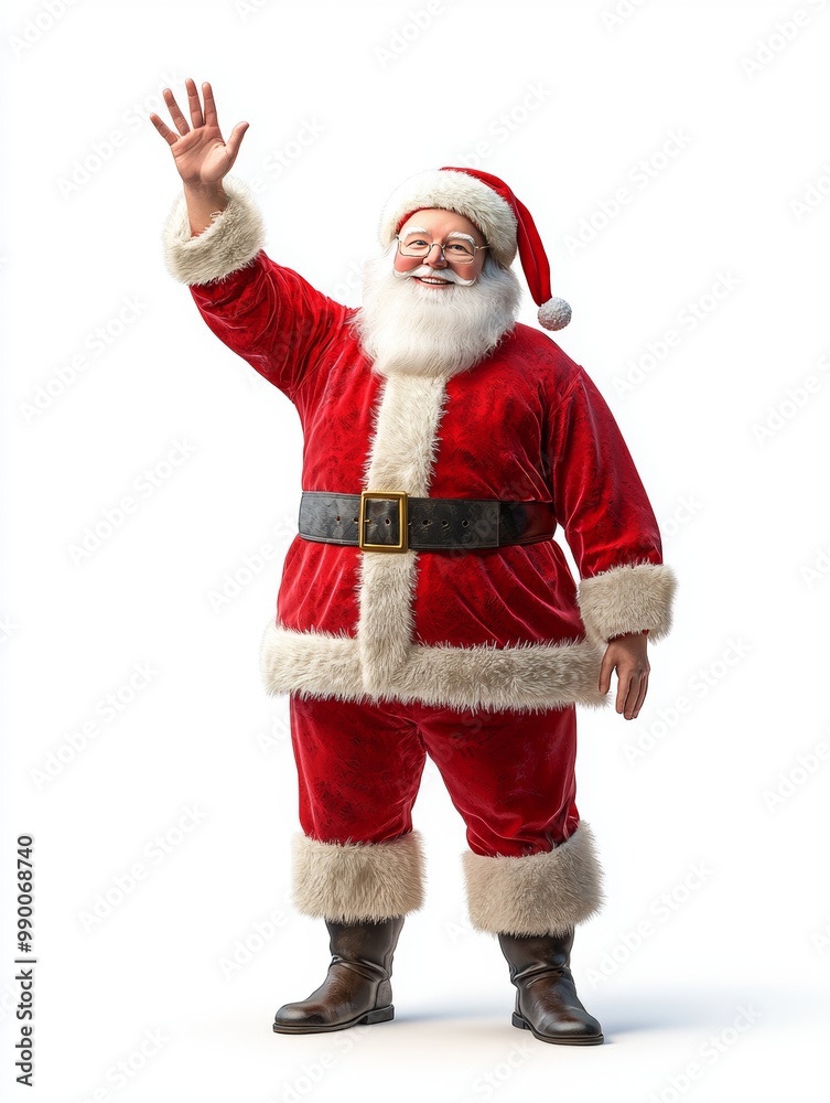 Santa Claus in 3D, classic Christmas look Santa Claus in 3D, classic Christmas look