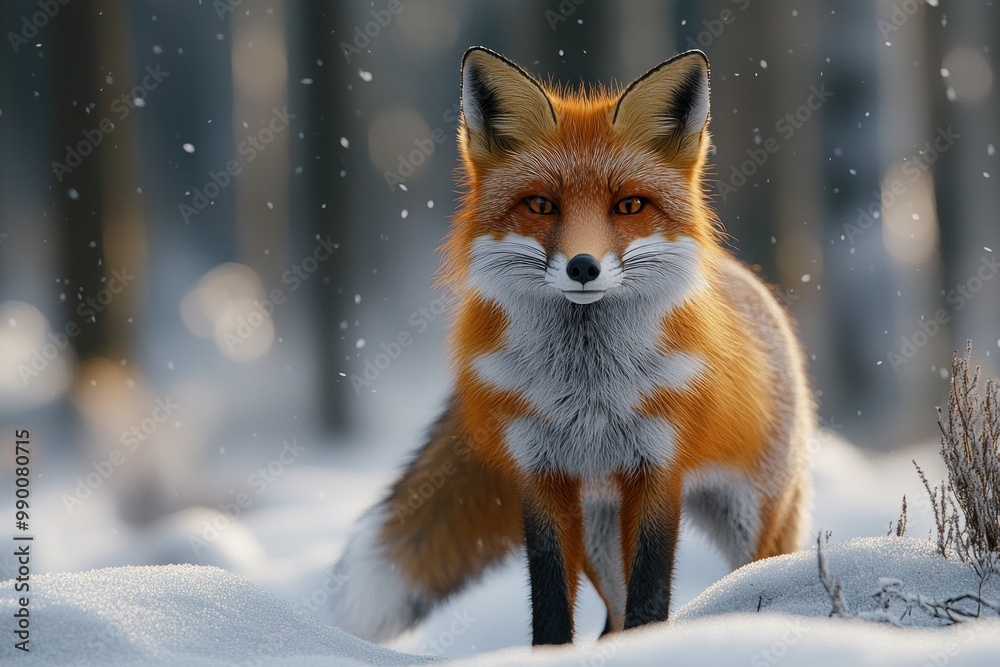 Red Fox in Winter Wonderland Red Fox in Winter Wonderland