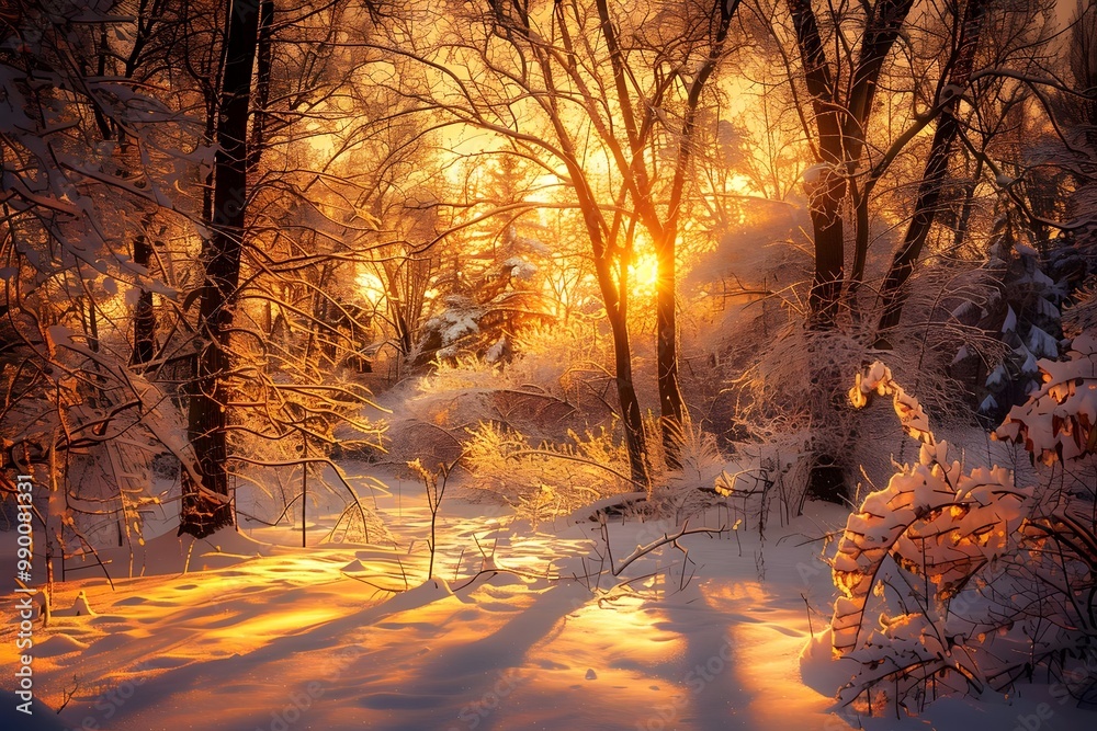sunrise in the forest sunrise in the forest