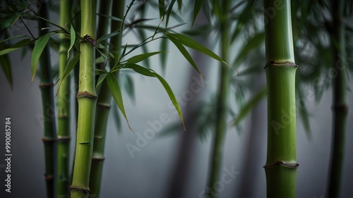 Close Up of Green Bamboo