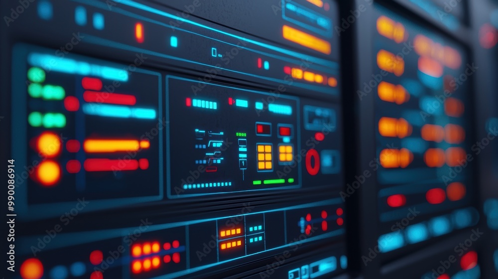 Abstract Digital Control Interface of Technology System Abstract Digital Control Interface of Technology System