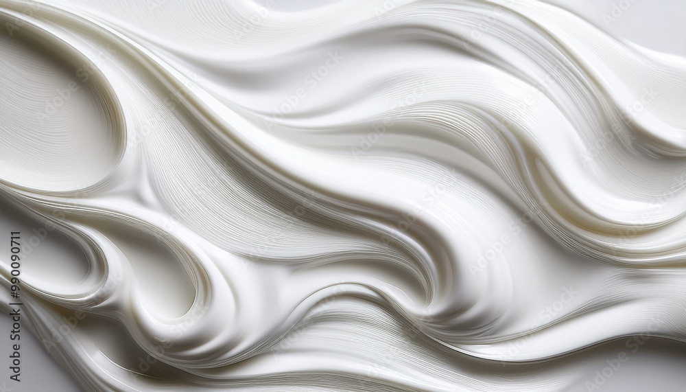 Obraz premium White lotion beauty skincare cream texture cosmetic product background