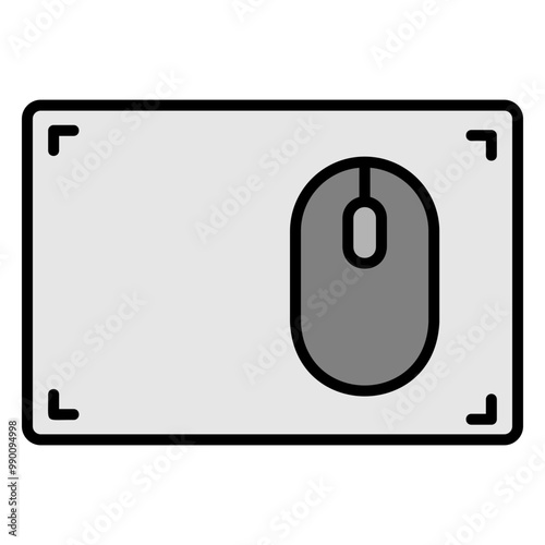 Illustration of Mouse Pad Filled Icon
