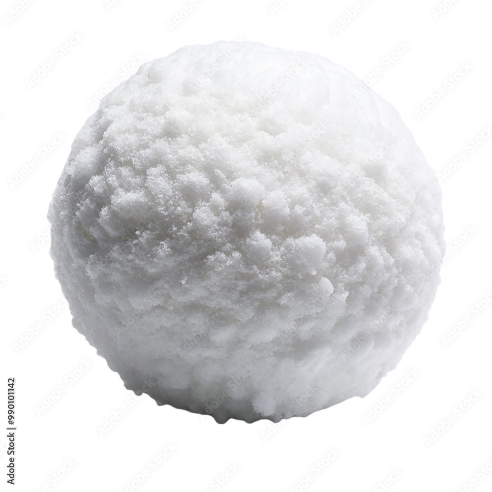 Fototapeta premium Snowball Isolated on transparent background.