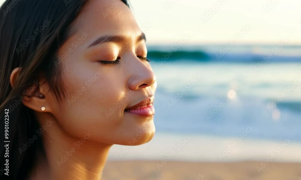 close up south korean woman camisole long hair close up south korean woman camisole long hair