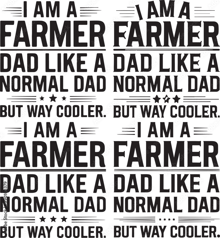Obraz premium Vintage Farmer Dad Graphic T-Shirt - Cool Retro Design