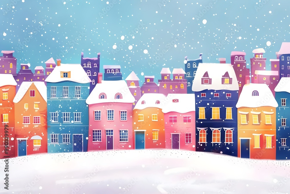 christmas town in winter christmas town in winter