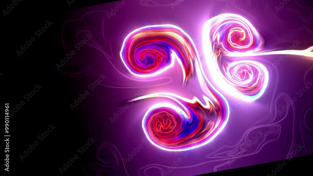 3d rendering of colorful neon lights floating in the dark, ideal for wallpapers and effects 3d rendering of colorful neon lights floating in the dark, ideal for wallpapers and effects