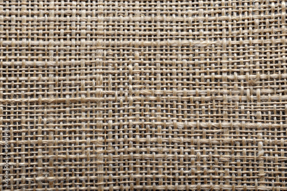 Close-up of intricate burlap fabric texture for crafts Close-up of intricate burlap fabric texture for crafts