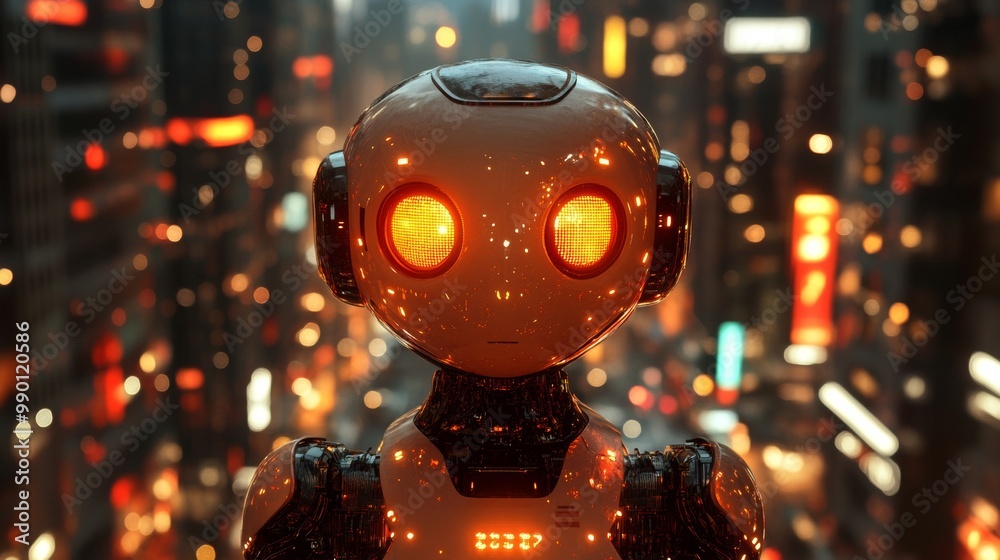 Robot in a City of Lights Robot in a City of Lights