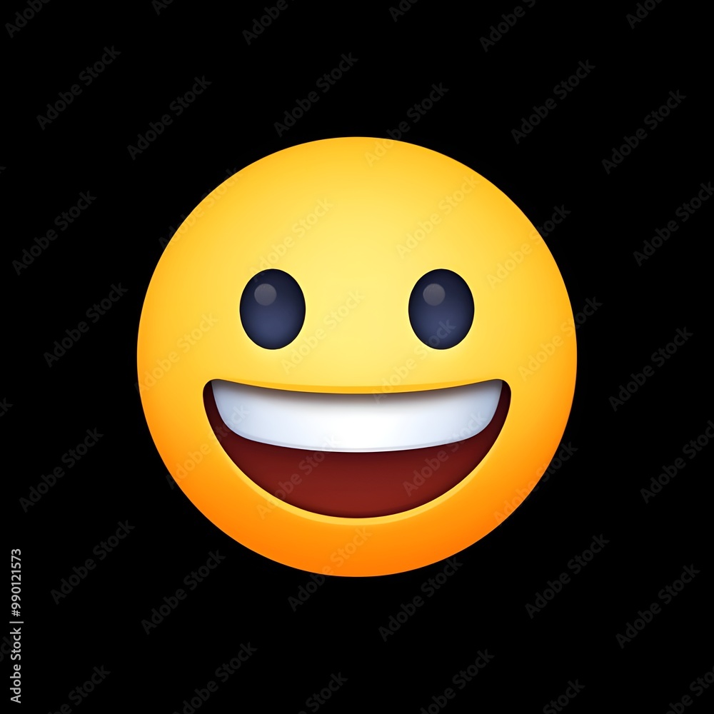 Fototapeta premium Big Smile: A Symbol of Joy and Positivity 