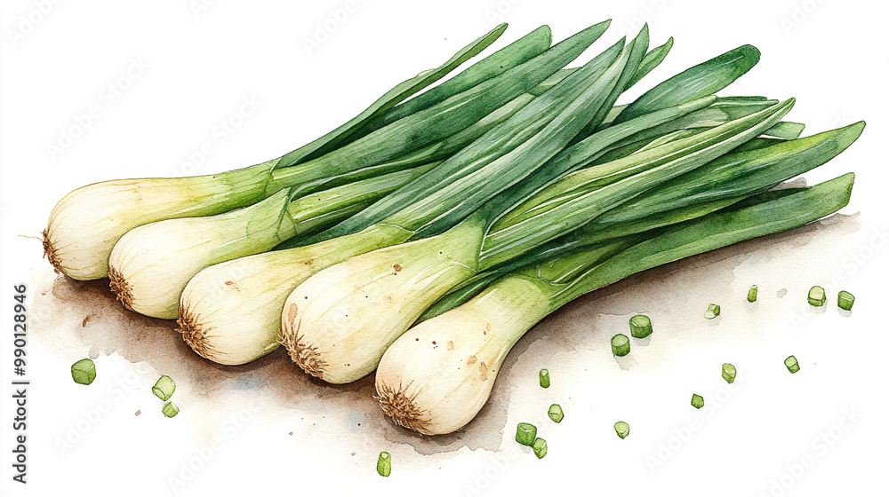 Fresh green onions with vibrant tops and white bulbs, perfect for culinary dishes and garnishes. Fresh green onions with vibrant tops and white bulbs, perfect for culinary dishes and garnishes.