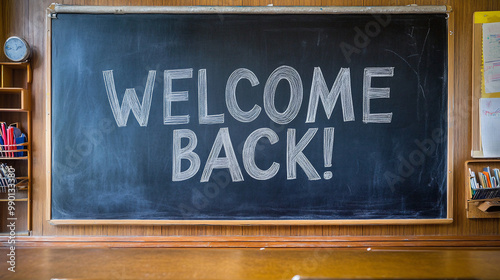 Welcome Back! School Classroom 