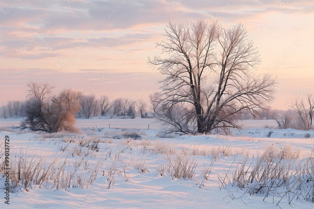 winter landscape with trees and snow winter landscape with trees and snow