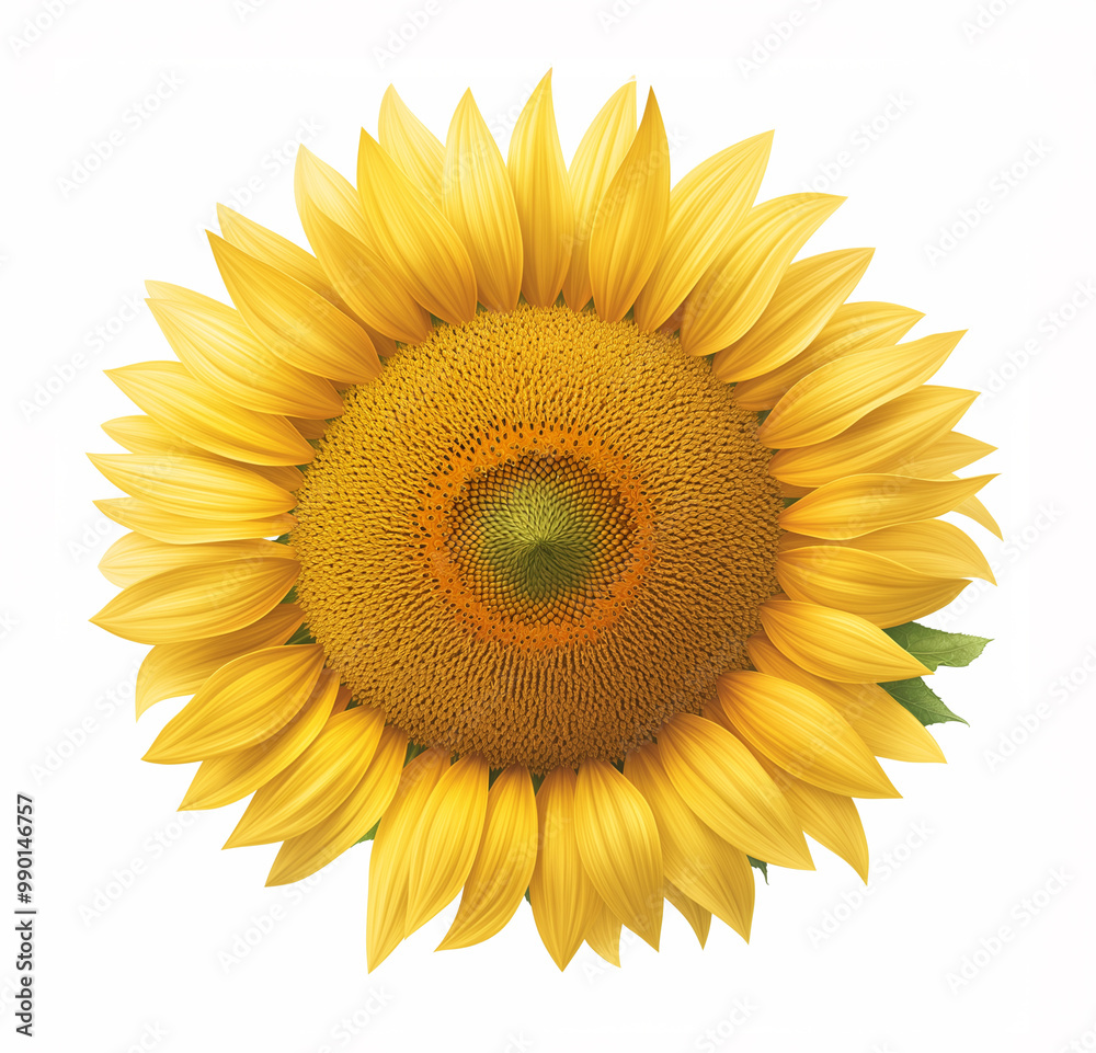 Fototapeta premium sunflower isolated and clipping path on white backgound