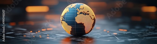 A globe encircled by legal documents and trade stamps, representing global trade barriers and regulatory frameworks, Trade barrier, Regulation of international trade