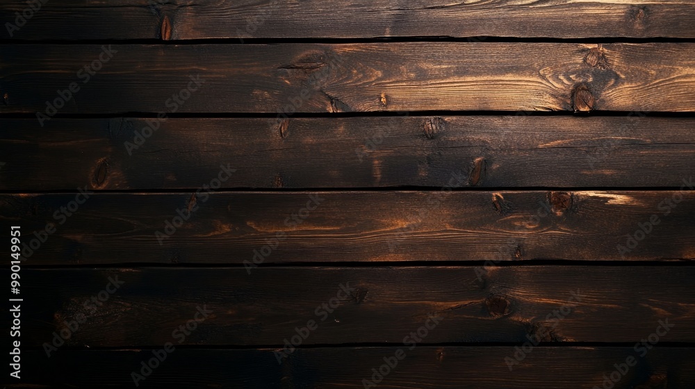Rustic dark wood background with horizontal planks, perfect for product displays or text overlays. Symbolizing nature, rustic, warmth, vintage, and strength. Rustic dark wood background with horizontal planks, perfect for product displays or text overlays. Symbolizing nature, rustic, warmth, vintage, and strength.