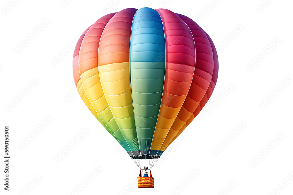 Colorful hot air balloon cut out element Colorful hot air balloon cut out element