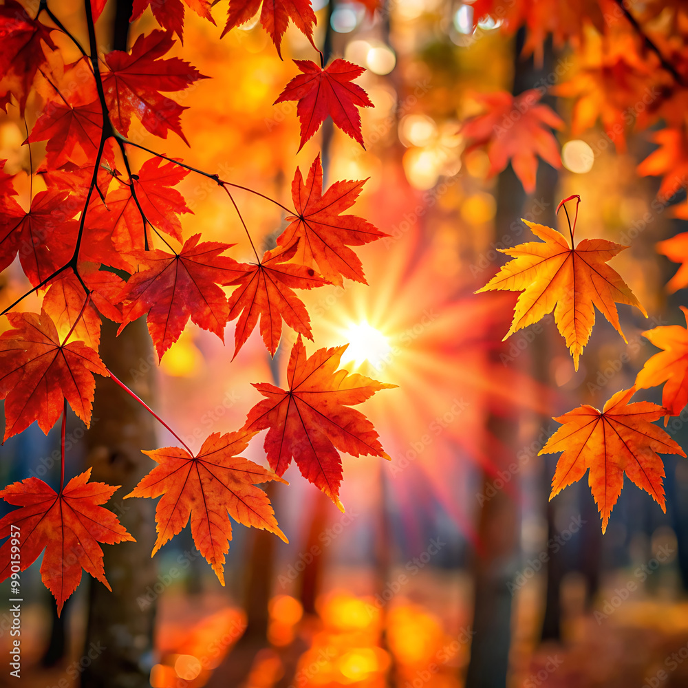 Collection of colorful autumn leaves scattered on the ground in a peaceful park setting
Collection of colorful autumn leaves scattered on the ground in a peaceful park setting