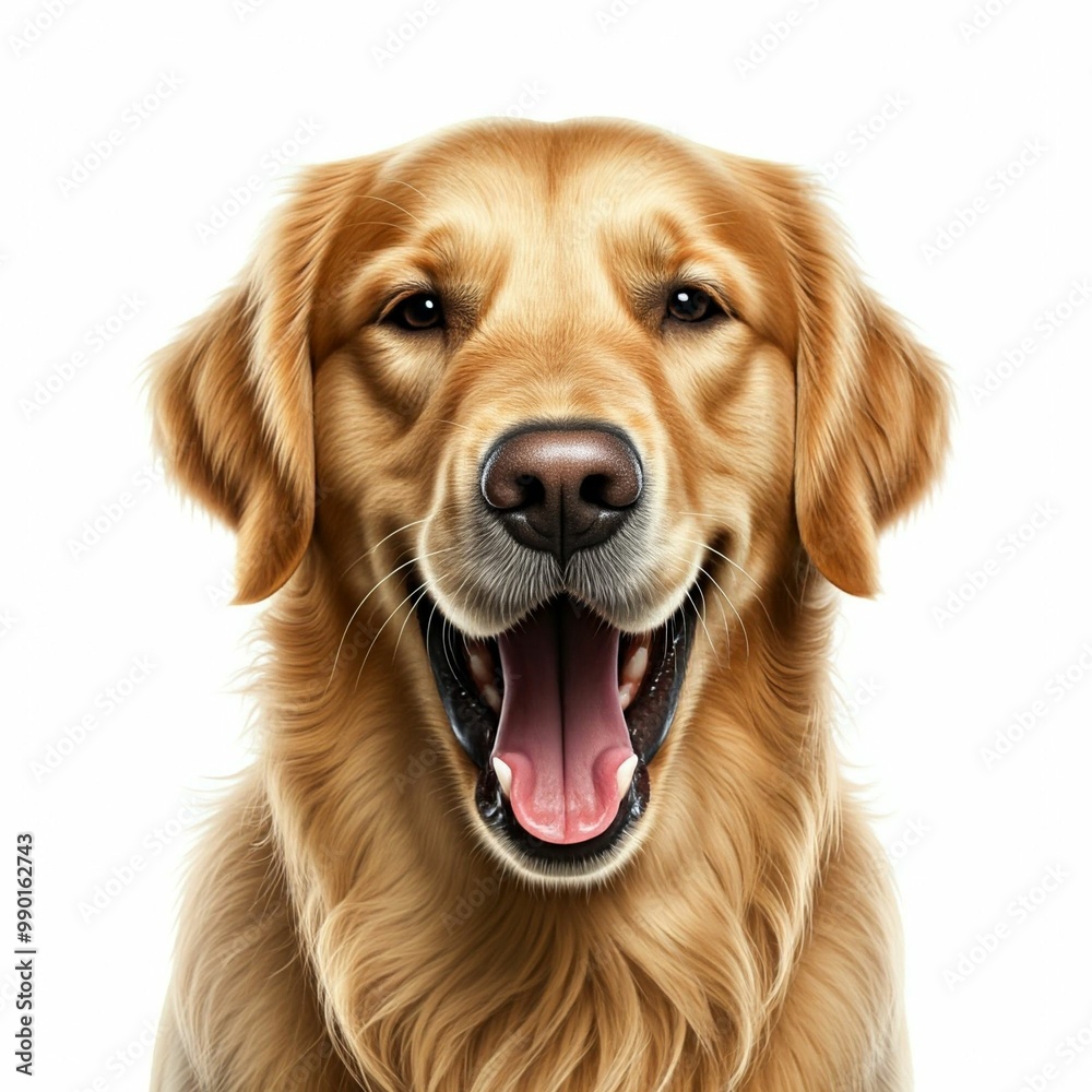 golden retriever isolated on white golden retriever isolated on white