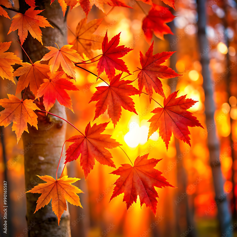 Collection of colorful autumn leaves scattered on the ground in a peaceful park setting
Collection of colorful autumn leaves scattered on the ground in a peaceful park setting