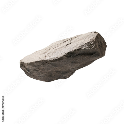 rare rock PNG cutout isolated on white background.