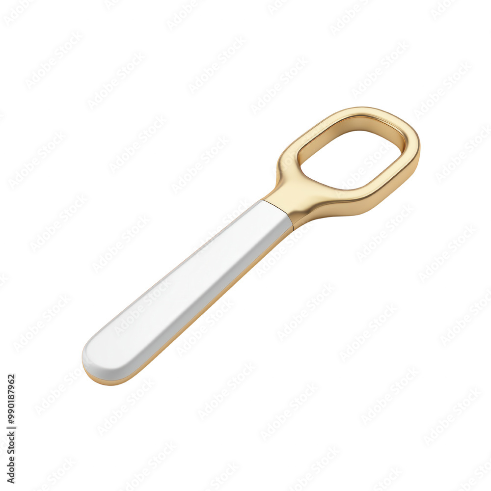 Elegant Golden and White Pull Tab Design on transparent Background Elegant Golden and White Pull Tab Design on transparent Background