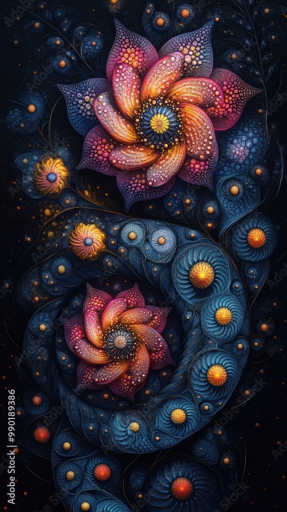 Naklejka premium Flower Background