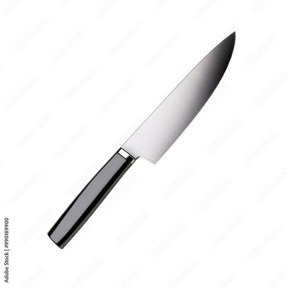 Professional Kitchen Knife with Sleek Design on transparent Background Professional Kitchen Knife with Sleek Design on transparent Background