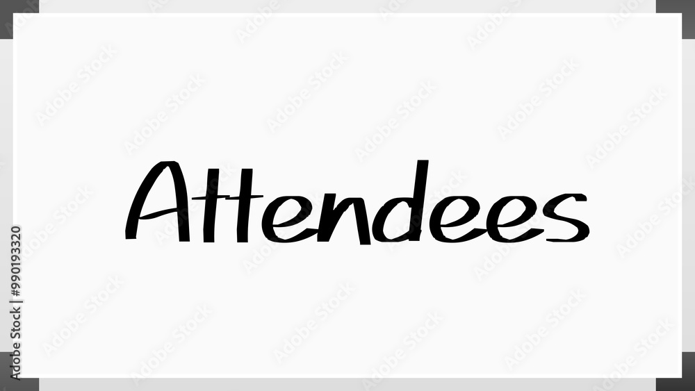 Attendees のホワイトボード風イラスト Attendees のホワイトボード風イラスト