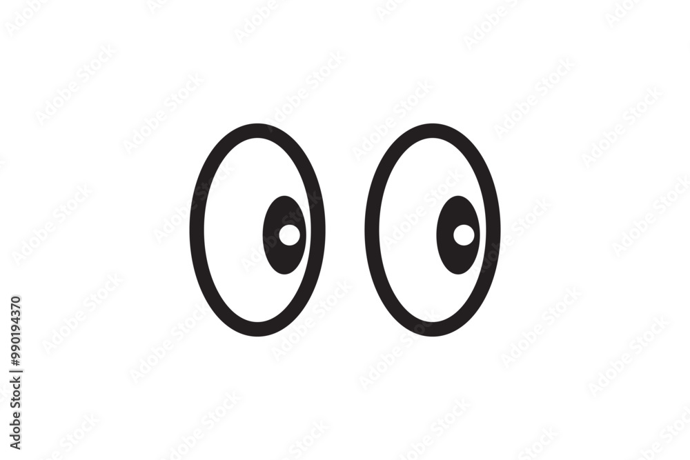 Smile eyes look away. Emoji. A sticker for a chat message. Isolated vector illustration on white background. Smile eyes look away. Emoji. A sticker for a chat message. Isolated vector illustration on white background.