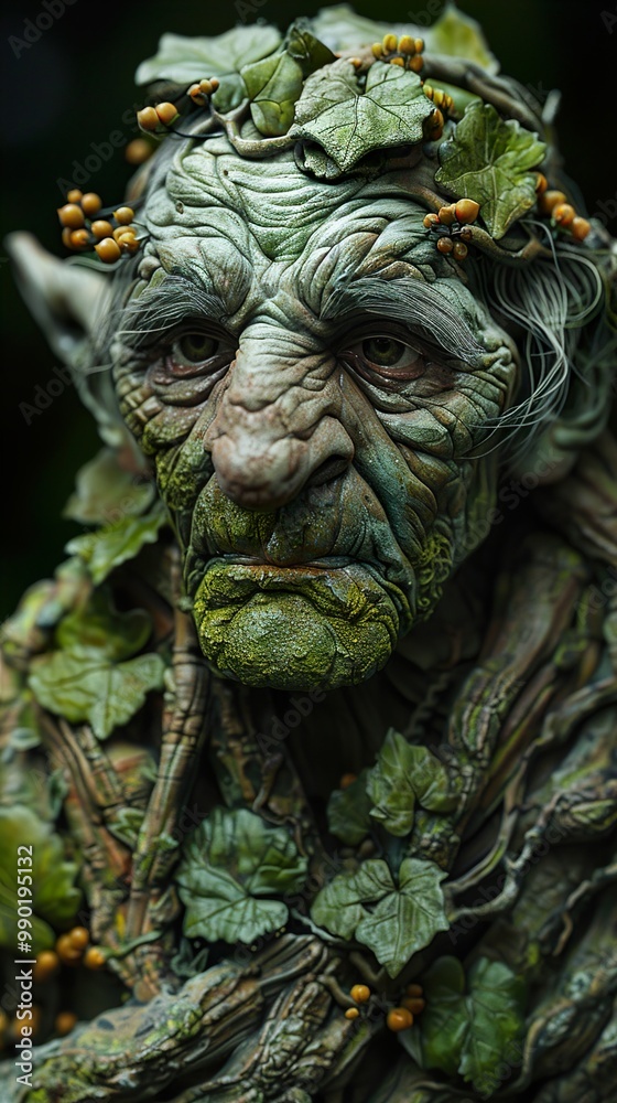 Detailed Portrait of a Mythical Forest Creature Detailed Portrait of a Mythical Forest Creature