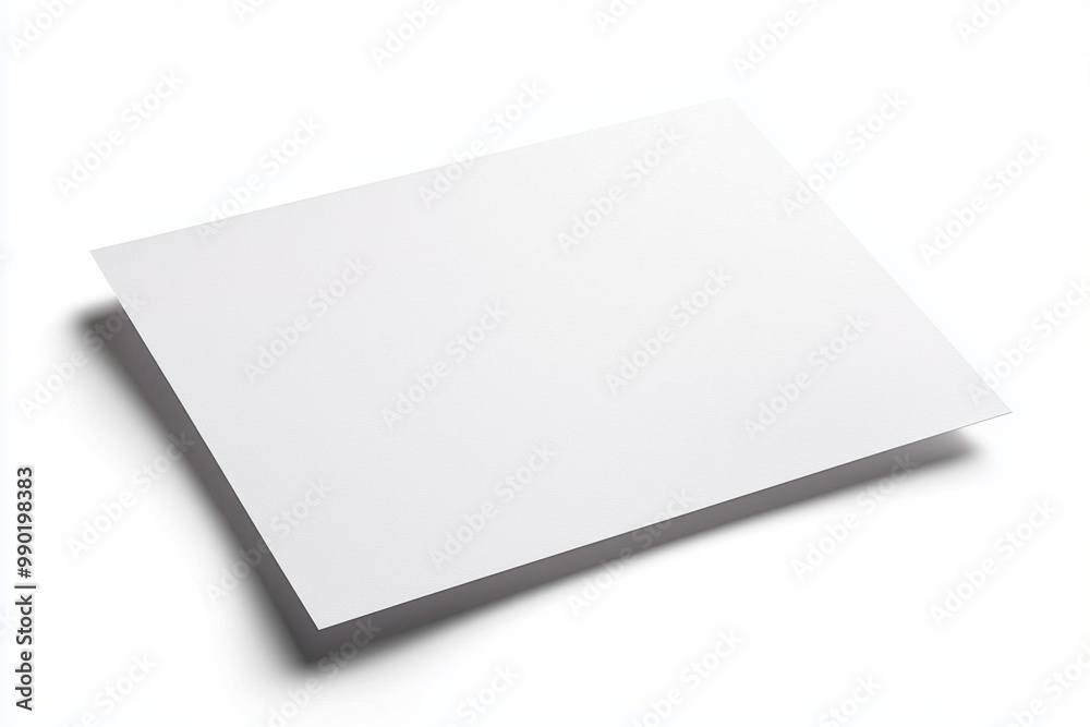 Paper A4 Mockup on White Background created with Generative AI Paper A4 Mockup on White Background created with Generative AI