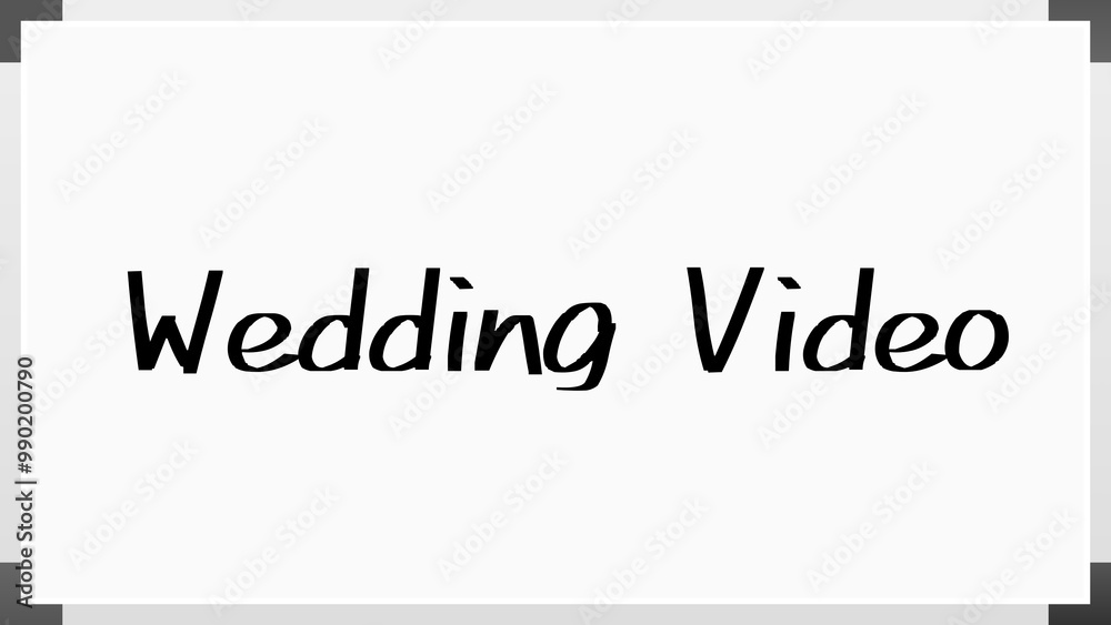 Wedding Video のホワイトボード風イラスト Wedding Video のホワイトボード風イラスト