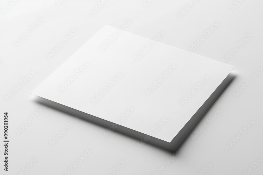 Paper A4 Mockup on White Background created with Generative AI Paper A4 Mockup on White Background created with Generative AI