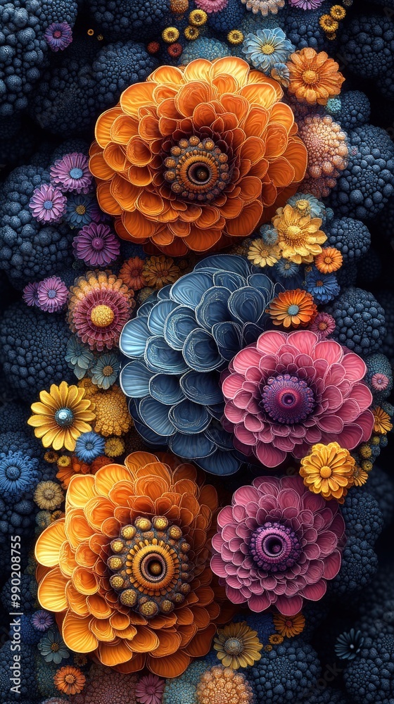 Naklejka premium Flower Background