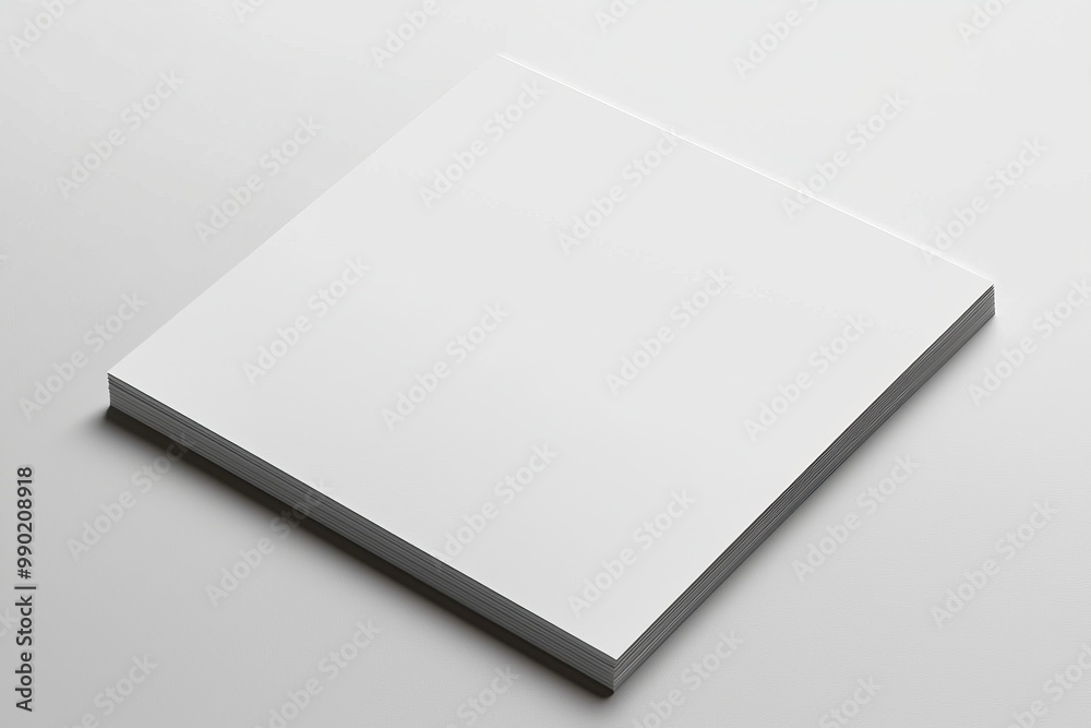 Paper A4 Mockup on White Background created with Generative AI Paper A4 Mockup on White Background created with Generative AI