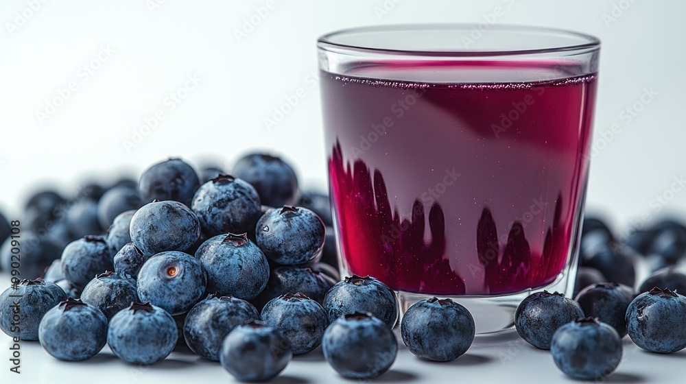 Fresh Blueberry Juice with Berries Fresh Blueberry Juice with Berries
