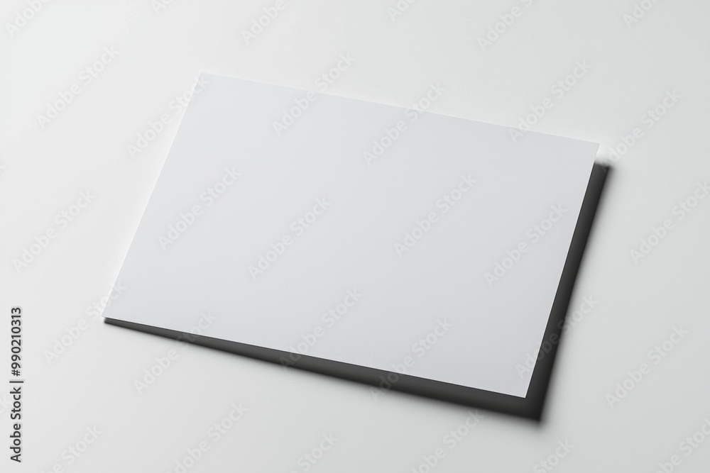 Paper A4 Mockup on White Background created with Generative AI Paper A4 Mockup on White Background created with Generative AI