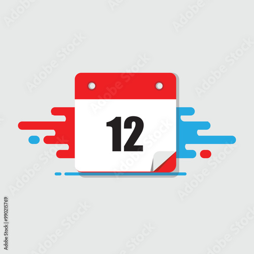 calender icon, 12 calender icon with white background