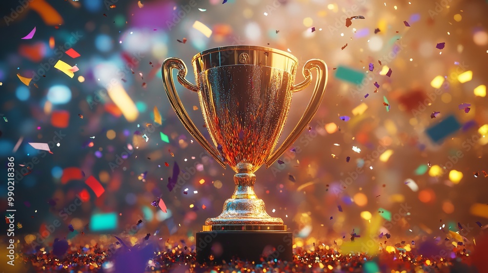 A Gleaming Gold Winner's Trophy Cup Takes Center Stage
A Gleaming Gold Winner's Trophy Cup Takes Center Stage