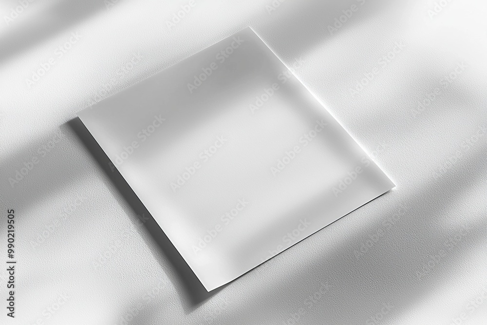 Paper A4 Mockup on White Background created with Generative AI Paper A4 Mockup on White Background created with Generative AI