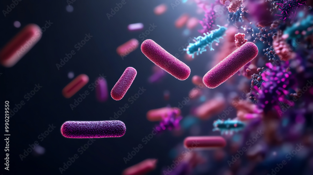 Clostridium tetani, Causes tetanus, leading to severe muscle spasms and stiffness, microscopic views. Clostridium tetani, Causes tetanus, leading to severe muscle spasms and stiffness, microscopic views.