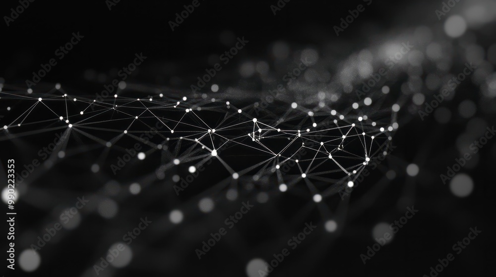 blockchain network symbolized by lines and dots, created with generative AI technology blockchain network symbolized by lines and dots, created with generative AI technology