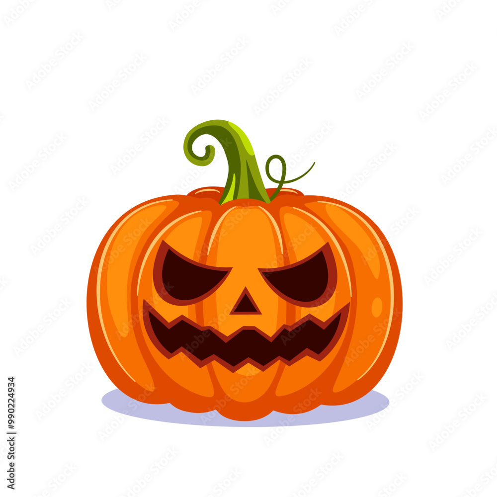 Angry pumpkin cartoon characters vector illustration Angry pumpkin cartoon characters vector illustration