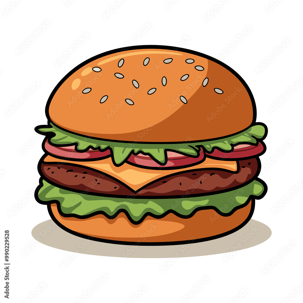 cheeseburger isolated on a white background cheeseburger isolated on a white background