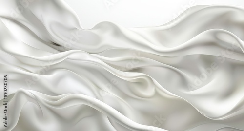 Elegant White Satin Fabric