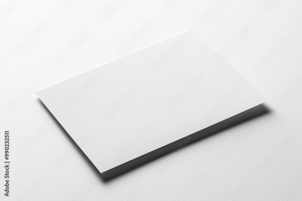 Paper A4 Mockup on White Background created with Generative AI Paper A4 Mockup on White Background created with Generative AI
