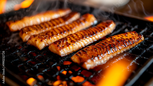 Grilled Kabayaki Unagi with Charred Edges